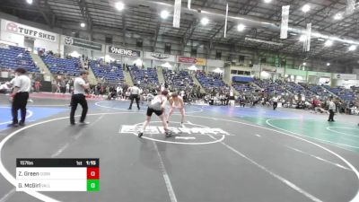 157 lbs Round Of 16 - Zach Green, Cobbler Wrestling vs Garrett McGirl, Valley WC