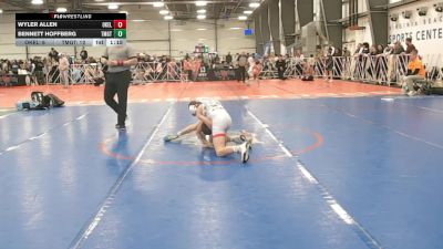 88 lbs Round 2 (10:45am Saturday) - Wyler Allen, Oklahoma Elite vs Bennett Hoffberg, Team Gotcha