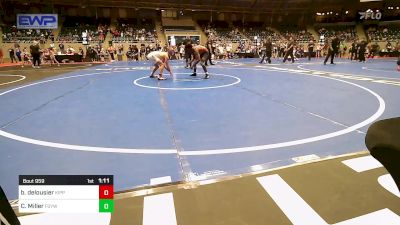 126 lbs Final - Bryson Delousier, KIPP TULSA vs Caleb Miller, Fort Gibson Youth Wrestling