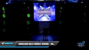 Highland Hills Middle School - Dazzlers Black Team [2021 Junior High - Pom Day 1] 2021 JAMfest: Dance Super Nationals