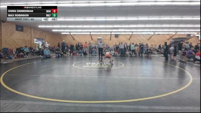 62 lbs Quarterfinal - Owen Zimmerman, Shohola vs Max Robinson, Walton
