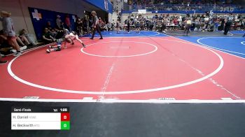 73 lbs Semifinal - Hayes Daniel, Honey Badgers Wrestling Club vs Hayden Beckwith, Miami Takedown Club