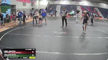 75 lbs Round 5 - William Duty, Eastside Youth Wrestling vs Abel Benton, White Knoll Youth Wrestling