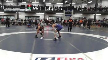 132 lbs Quarterfinal - Santiago Chrisjohn, Christian Brothers Academy vs Anthony Severino, Lindenhurst