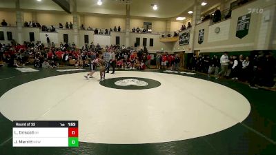 182 lbs Round Of 32 - Luke Driscoll, Bridgewater-Raynham vs Jay Merritt, Norwood