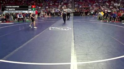 1A-106 lbs Quarterfinal - Ty Martin, Don Bosco vs Justin Knipfer, Columbus/WMU