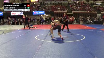 132 lbs Cons. Round 2 - Ash Cameron, Stillwater Gladiators vs Cameron Sisneros, Thunder Basin High School
