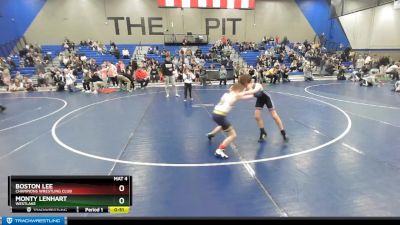 66-70 lbs Round 2 - Boston Lee, Champions Wrestling Club vs Monty Lenhart, Westlake