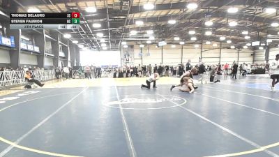 180 lbs 5th Place - Thomas DeLauro, SC vs Steven Faubion, NC