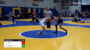 120 lbs Quarterfinal - Tristan Lujan, Selma vs Nain Vasquez, Montini Catholic