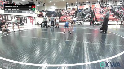 46 lbs 3rd Place - Cutter Carson, Salina Wrestling Club vs Tucker Hawkins, Checotah Matcats