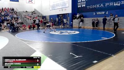 121 lbs Round 1 - Abdulaziz Alibrahim, Maple Grove vs Brayden Hawes, Elk River