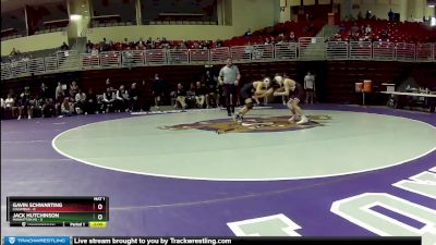 113 lbs Round 3 (4 Team) - Gavin Schwarting, Columbus vs Jack Hutchinson, Manhattan HS