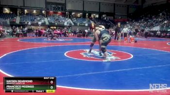 2A-215 lbs Cons. Round 2 - Francisco Mozingo, Windsor Forest vs Hayden Dearmond, Brantley County HS