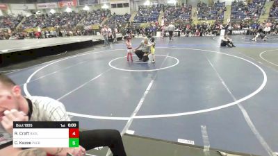 37 lbs Semifinal - Romen Craft, Badlands Elite vs Colton Kazee, Pueblo County WC