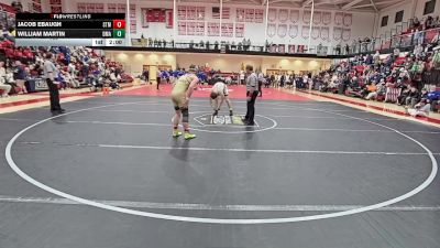 165 lbs Finals (8 Team) - William Martin, Delaware Military Academy vs Jacob Ebaugh, Saint Mark`s