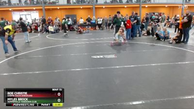 60 lbs Cons. Round 5 - Myles Brock, Summerville Takedown Club vs Roe Christie, Chapin Youth Wrestling