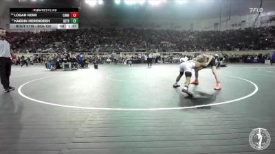 B5A-120 lbs Quarterfinal - Logan Kerr, Coweta vs Kaedin Herendeen, Guthrie