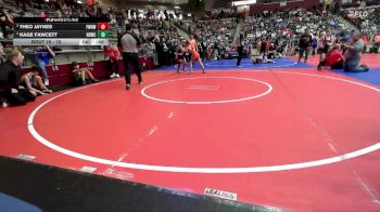 76 lbs 3rd Place Match - Theo Jaynes, Fayetteville Wild Hog Wrestling vs Kage Fawcett, Honey Badger Wrestling Club