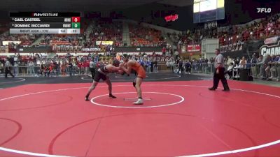 175 lbs Cons. Round 3 - Cael Casteel, Abilene Hs vs Dominic Ricciardi, Frontenac Hs