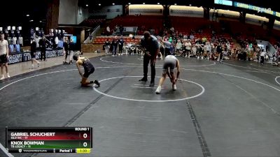 92 lbs Round 1 (6 Team) - Knox Bowman, TB Legacy vs Gabriel Schuchert, Silo WC