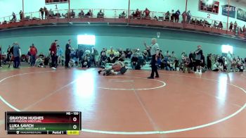 150 lbs Champ. Round 1 - Luka Savich, Rick Larsen Wrestling Club vs Grayson Hughes, Club Madison Wrestling