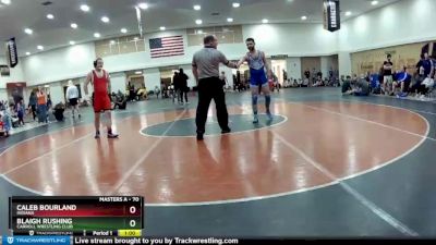 70 lbs Cons. Semi - Caleb Bourland, Indiana vs Blaigh Rushing, Carroll Wrestling Club