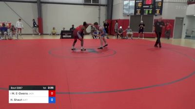 74 kg Consi Of 32 #1 - Marcus Espinoza-Owens, Jackrabbit Wrestling Club vs Hunter Shaut, Buffalo Wrestling