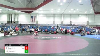 123 lbs Champ. Round 4 - Colin Strayer, Crown Point vs Dominic Brown, Howe Wrestling School