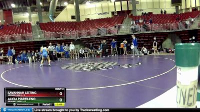 110 lbs Round 1 (8 Team) - Alicia Marfileno, Kearney Girls vs Savannah Leiting, Seward Girls