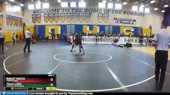 130 lbs Semifinal - Bailey Waltz, Timber Creek vs Talia Lugo, Osceola (Kissimmee)