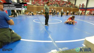 115 lbs Consolation - Paisley Perkins, Caney Valley Wrestling vs Chanlee McKinney, Woodland Wrestling Club
