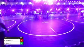 50 lbs Quarterfinal - Blaise Henebry, Idaho Gold vs Greysen Seim, Douglas WC