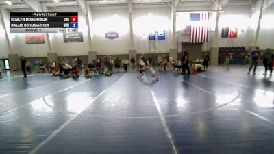 40-44 lbs Round 2 - Paitynn Wing, JWC Girls vs Kora Grant, Athlos Wrestling
