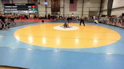 106 lbs Rr Rnd 3 - Thomas Jaust, Wrecking Crew Wrestling Club vs Jacob Dunfee, Ohio Titan Grey