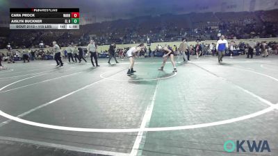 115 lbs 2nd Place - Cara Prock, Warner Eagles Youth Wrestling vs Aislyn Buckner, El Reno Wrestling Club