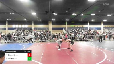 109 lbs Quarterfinal - Nolan Stennett, Rough House WC vs Jayden Preston, Live Training