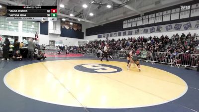 140 lbs Cons. Round 3 - Alyvia Jeha, Canyon (Anaheim) vs Jiana Rivera, Paloma Valley