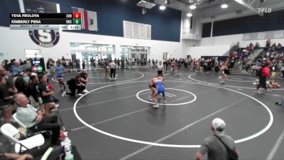 125 lbs Quarterfinal - Yeva Frolova, Coachella Valley Wrestling vs Kimberly Pena, 951 Wrestling Club