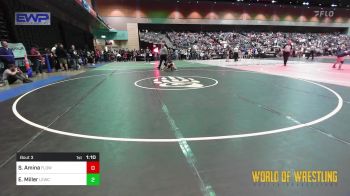 57 lbs Quarterfinal - Scarlett Amina, FLOW Academy vs Esme Miller, Legacy Elite Wrestling Club