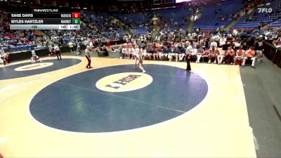 106 lbs Semis & 1st Wrestleback (8 Team) - Myles Hartzler, Mahomet (M.-Seymour) vs Sage Davis, Washington