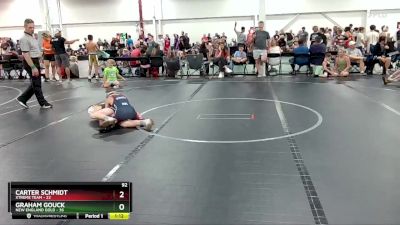 92 lbs Round 2 (4 Team) - Carter Schmidt, Xtreme Team vs Graham Gouck, New England Gold