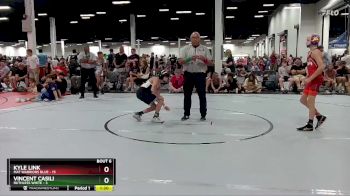 88 lbs Round 2 (6 Team) - Kyle Link, Mat Warriors Blue vs Vincent Casili, Ruthless White