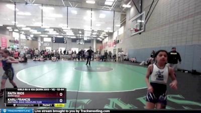 52-64 lbs Round 1 - Faith Rios, Idaho Gold vs Karli Francis, Southern Idaho Wrestling Club