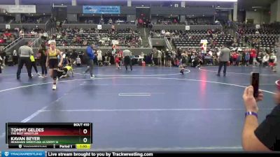 105 lbs Cons. Round 3 - Kavan Beyer, Ironhawk Wrestling Academy IA vs Tommy Geldes, The Best Wrestler