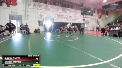 100 lbs Cons. Round 7 - Suheily Chavez, Citrus Valley vs Jaynica Trevino, Pioneer Valley