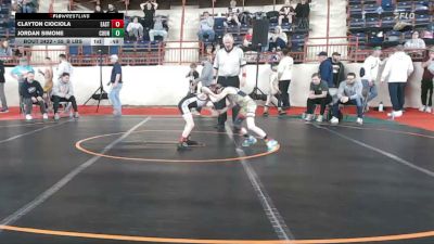 55_B lbs Consolation - Clayton Ciociola, Easton vs Jordan Simone, Council Rock South