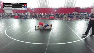 120 lbs Champ. Rd Of 32 - Collin Frey, Evansville Wrestling Club vs Landon Lane, Angry Fish