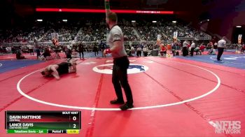 4A-215 lbs Champ. Round 1 - Davin Mattimoe, Central vs Lance Davis, Cheyenne East