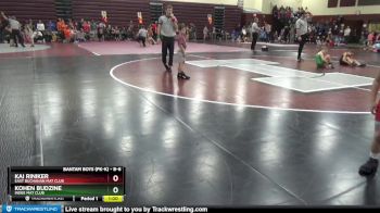 B-6 lbs Round 2 - Kai Riniker, East Buchanan Mat Club vs Kohen Budzine, Indee Mat Club